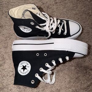 Converse Chuck Taylor All Star Platform High Top Sneakers Black White